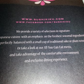 Kiku - Kiku menu message - Japanese Near Me - Markham, Ontario