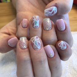 Crazi_Tracy's Nail Place - Stain glasses Foil looking