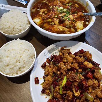 Spicy Girl - Pepper chicken and fish with Napa cabbage. Very tasty. - Chinese Near Me - Orlando, Florida