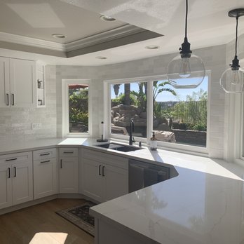 Jb & Sons Construction - Replaced cabinets, countertop, backsplash and added lighting - General Contractors Near Me - Orange, California