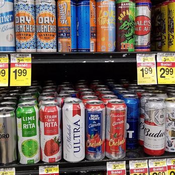 Albertsons - a variety of cans of beer for sale - Grocery Near Me - Arlington, Texas Albertsons - a variety of cans of beer for sale - Grocery Near Me - Arlington, Texas