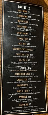 Menu photo 2 The Goat On Main Stroudsburg, PA Menu photo 2 The Goat On Main Stroudsburg, PA