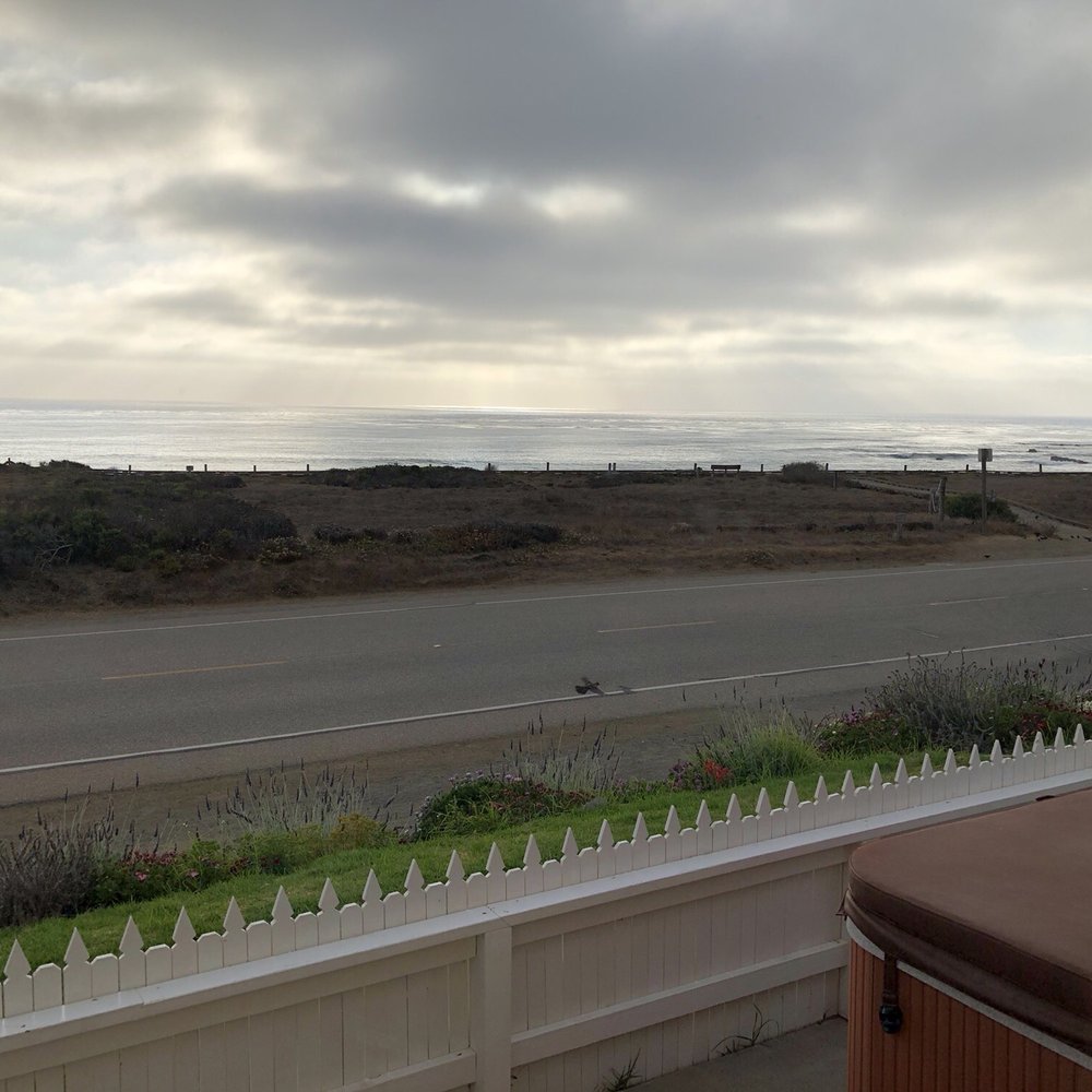 White Water - View from room #1 patio - Hotels Near Me - Cambria, California White Water - View from room #1 patio - Hotels Near Me - Cambria, California
