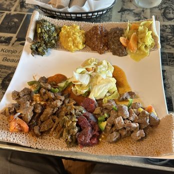 Bole Ethiopian Restaurant - Sampler platter - Ethiopian Near Me - Atlanta, Georgia