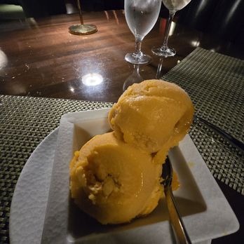 TENDER steakhouse + lounge - Mango sorbet (two scoops) - Steakhouses Near Me - Las Vegas, Nevada TENDER steakhouse + lounge - Mango sorbet (two scoops) - Steakhouses Near Me - Las Vegas, Nevada