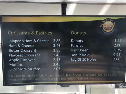 Menu photo 5 Miss Donuts and Bagels La Verne, CA