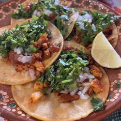 Carlos's Mexican Food - Pastor / Pork with pineapple. Tacos