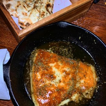 The Apollo - saganaki cheese in bubbling honey. SO GOOD. - Greek Near Me - Potts Point, NSW