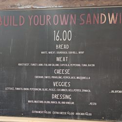 The Lunch Box - Sandwich menu