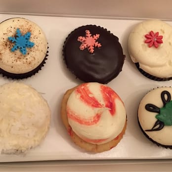 Georgetown Cupcake - chocolate egg nog, chocolate ganache, vegan apple cinnamon, snowball coconut, white chocolate peppermint, holiday lava fudge - Cupcakes Near Me - Washington, DC, District of Columbia