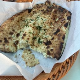 Naan with paneer Naan with paneer