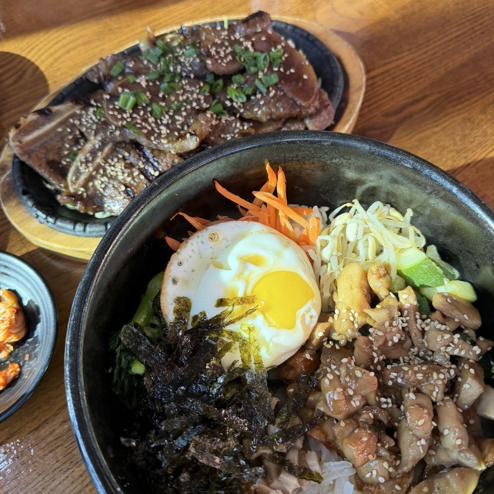 Jumping Spoon - Galbi and chicken dolsot Bibimbob - Korean Near Me - Hercules, California Jumping Spoon - Galbi and chicken dolsot Bibimbob - Korean Near Me - Hercules, California