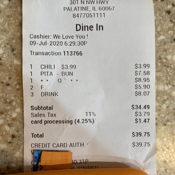Photo's Hotdogs - Charges for meal - Hot Dogs Near Me - Palatine, Illinois Photo's Hotdogs - Charges for meal - Hot Dogs Near Me - Palatine, Illinois