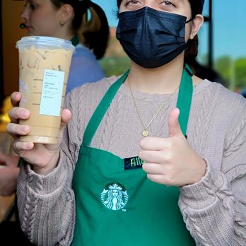 Starbucks - My complimentary birthday drink, Venti Iced Vanilla Bean Latte with extra shot of espresso! - Coffee & Tea Near Me - Temple Terrace, Florida