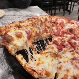 Deep Dish Meat Pizza Deep Dish Meat Pizza