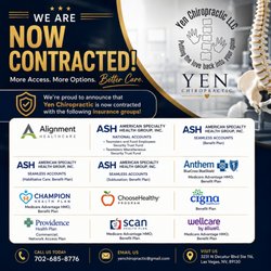 Yen Chiropractic - American Specialty Health managed insurance plans recently added on August 1st, 2026.