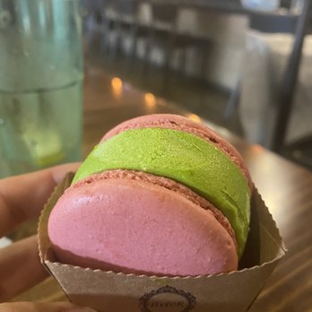 Sushi Kuchi - Green Tea Macaron Ice cream - Japanese Near Me - Carlsbad, California Sushi Kuchi - Green Tea Macaron Ice cream - Japanese Near Me - Carlsbad, California
