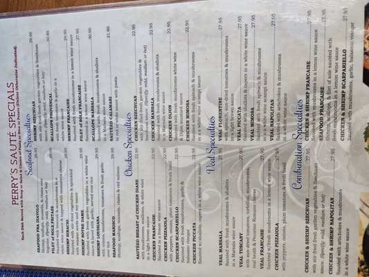 Menu photo 5 Perry's Restaurant Brooklyn, NY