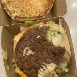 Bite taken out of my Big Mac patty. Purchased 7/27/21 at 9:12pm Bite taken out of my Big Mac patty. Purchased 7/27/21 at 9:12pm