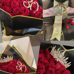 Em's Bouchic - 50 Red Roses Bouquet for a milestone 30th birthday such a stunning gift idea for your loved one