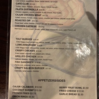 Carnation Cafe & Lounge - Menu page 2 - Steakhouses Near Me - Carnation, Washington