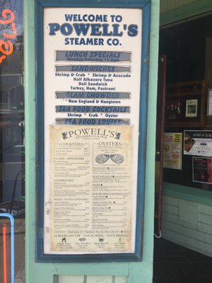 Menu photo 3 Powell's Steamer Co. & Pub Placerville, CA