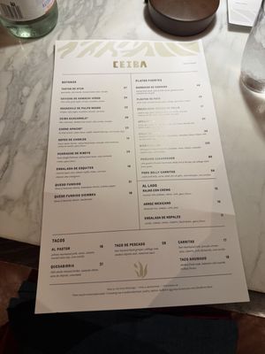 Menu photo 1 Ceiba Orlando, FL