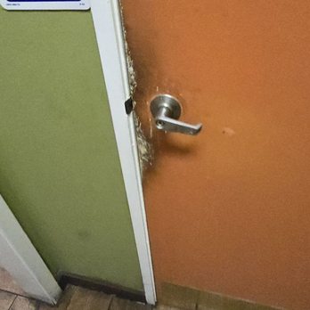 Yo Sushi - Filthy bathroom door handle - Sushi Bars Near Me - Alameda, California
