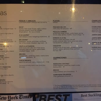Salinas - Menu (Apr 2016) - Spanish Near Me - New York, New York Salinas - Menu (Apr 2016) - Spanish Near Me - New York, New York