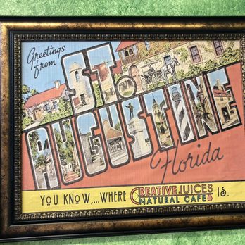 Creative Juices Natural Cafe - Wall art in Dining area - Juice Bars & Smoothies Near Me - St Augustine, Florida