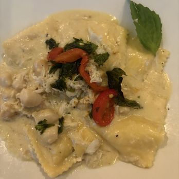 Panico's Bistro - Sweet corn and crab raviolis in cream sauce. - Pizza Near Me - Cape May, New Jersey Panico's Bistro - Sweet corn and crab raviolis in cream sauce. - Pizza Near Me - Cape May, New Jersey