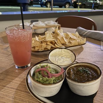 Hatch Cantina - Prickly Pear Cadillac Margarita was so good with the chips and guac - Bars Near Me - Seattle, Washington