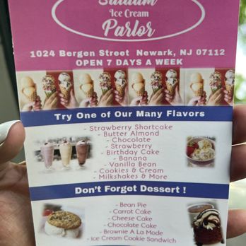 Salaam Ice Cream Parlor - Flyer received at ice cream truck in Weequaic Park on Sunday 5/22/22 - Ice Cream & Frozen Yogurt Near Me - Newark, New Jersey Salaam Ice Cream Parlor - Flyer received at ice cream truck in Weequaic Park on Sunday 5/22/22 - Ice Cream & Frozen Yogurt Near Me - Newark, New Jersey