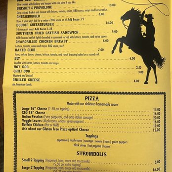 Gio's BBQ - a menu with a cowboy riding a horse - Barbeque Near Me - Woodland, Pennsylvania Gio's BBQ - a menu with a cowboy riding a horse - Barbeque Near Me - Woodland, Pennsylvania