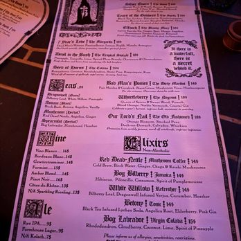 Throne Room - Beautiful menu - Bars Near Me - San Diego, California