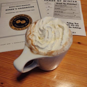 Oregon Grain Growers Brand Distillery - Butter My Rum (w/whip ), specials menu, and full menu - waiting to catch up with season. - Distilleries Near Me - Pendleton, Oregon