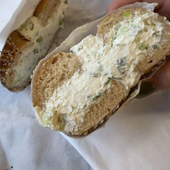 Gotham Bagels - South Loop - Scallion cream cheese - Bagels Near Me - Chicago, Illinois