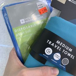 Mountain Warehouse - Fast dry towel and poncho for the rain?
