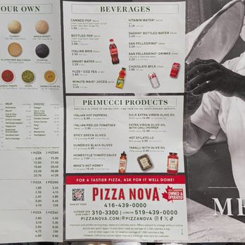Pizza Nova - Menu - Pizza Near Me - Toronto, Ontario