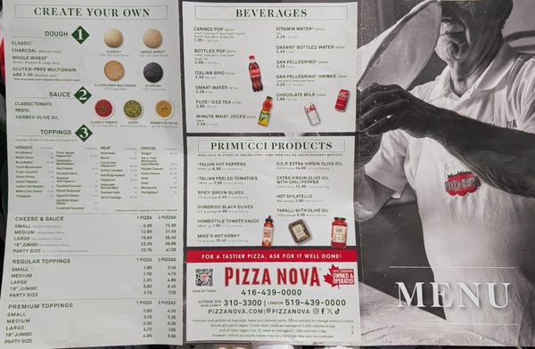 Menu photo 1 Pizza Nova Toronto, ON
