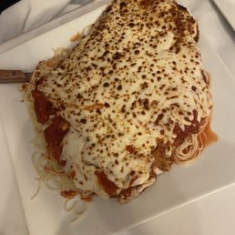 Chicken parm was ENORMOUS!