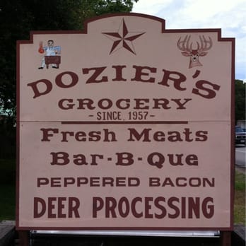Dozier's BBQ - Sign - Meat Shops Near Me - Fulshear, Texas