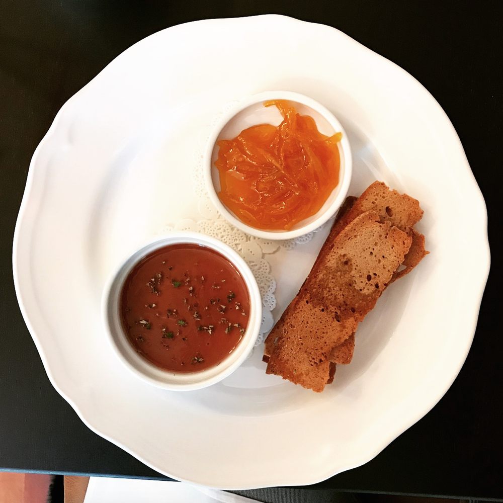 Otis Dining Hall - chicken pâté, spiced orange marmalade, cognac, ginger bread - Modern Australian Near Me - Kingston, ACT