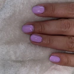 Bliss Nails - This was after 4 days of getting a gel manicure their pedicures are awesome and I will return for those but probably not the manicures.