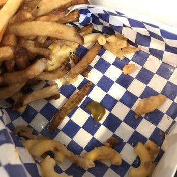 Burger Nation - I surgically removed the BMD from the box onto the gentlesir's finest paper plate. These are the Mac and cheese remnants left in the box - Burgers Near Me - Houston, Texas Burger Nation - I surgically removed the BMD from the box onto the gentlesir's finest paper plate. These are the Mac and cheese remnants left in the box - Burgers Near Me - Houston, Texas