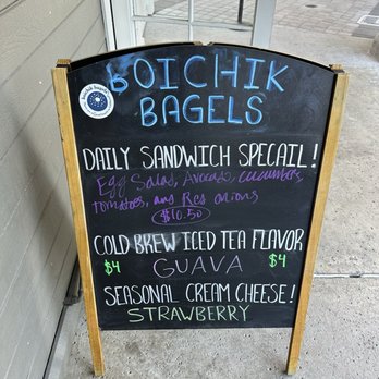 Boichik Bagels - Specials of the day - Bagels Near Me - Los Gatos, California