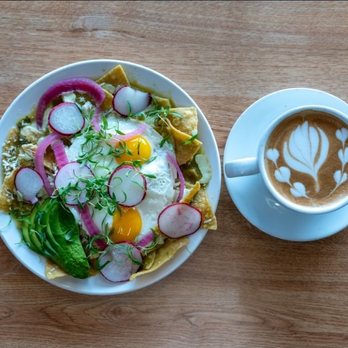 El Borrego De Oro - Green Chilaquiles and Vanilla Latte - Mexican Near Me - Los Angeles, California El Borrego De Oro - Green Chilaquiles and Vanilla Latte - Mexican Near Me - Los Angeles, California