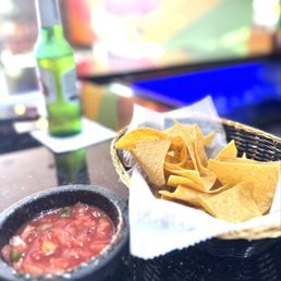 Free chips and salsa with a food order