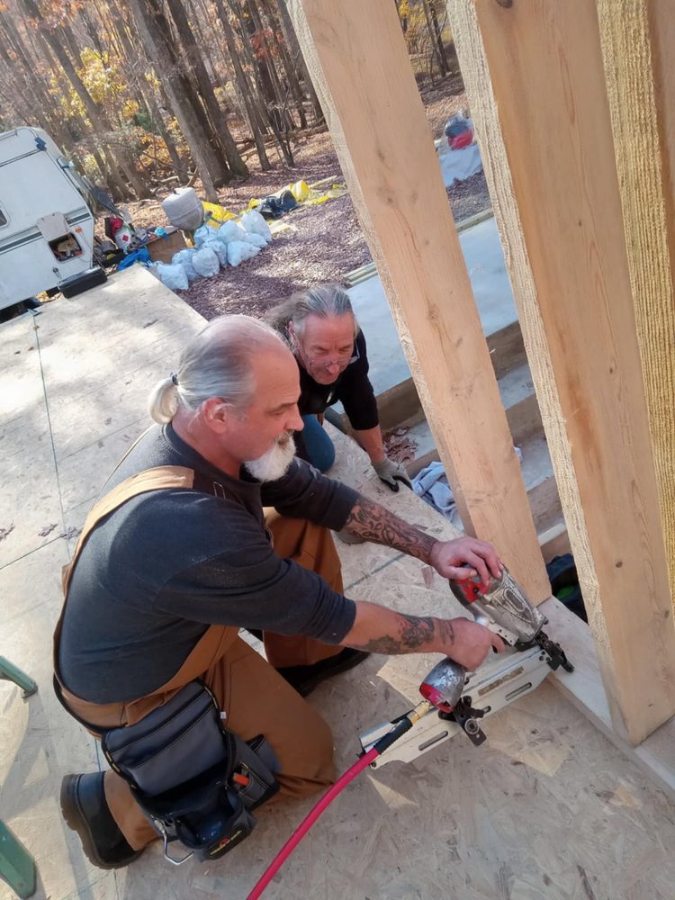 Slide of Red White & Blue Construction