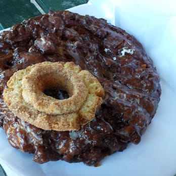 Greenbush Bakery - size comparison with the epic Greenbush Apple Fritter - Bakeries Near Me - Madison, Wisconsin